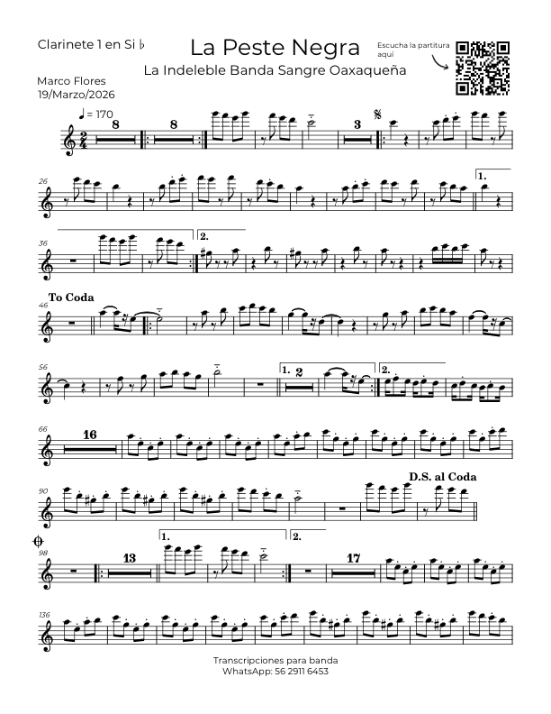 La imagen puede contener una previsualizacion de una partitura